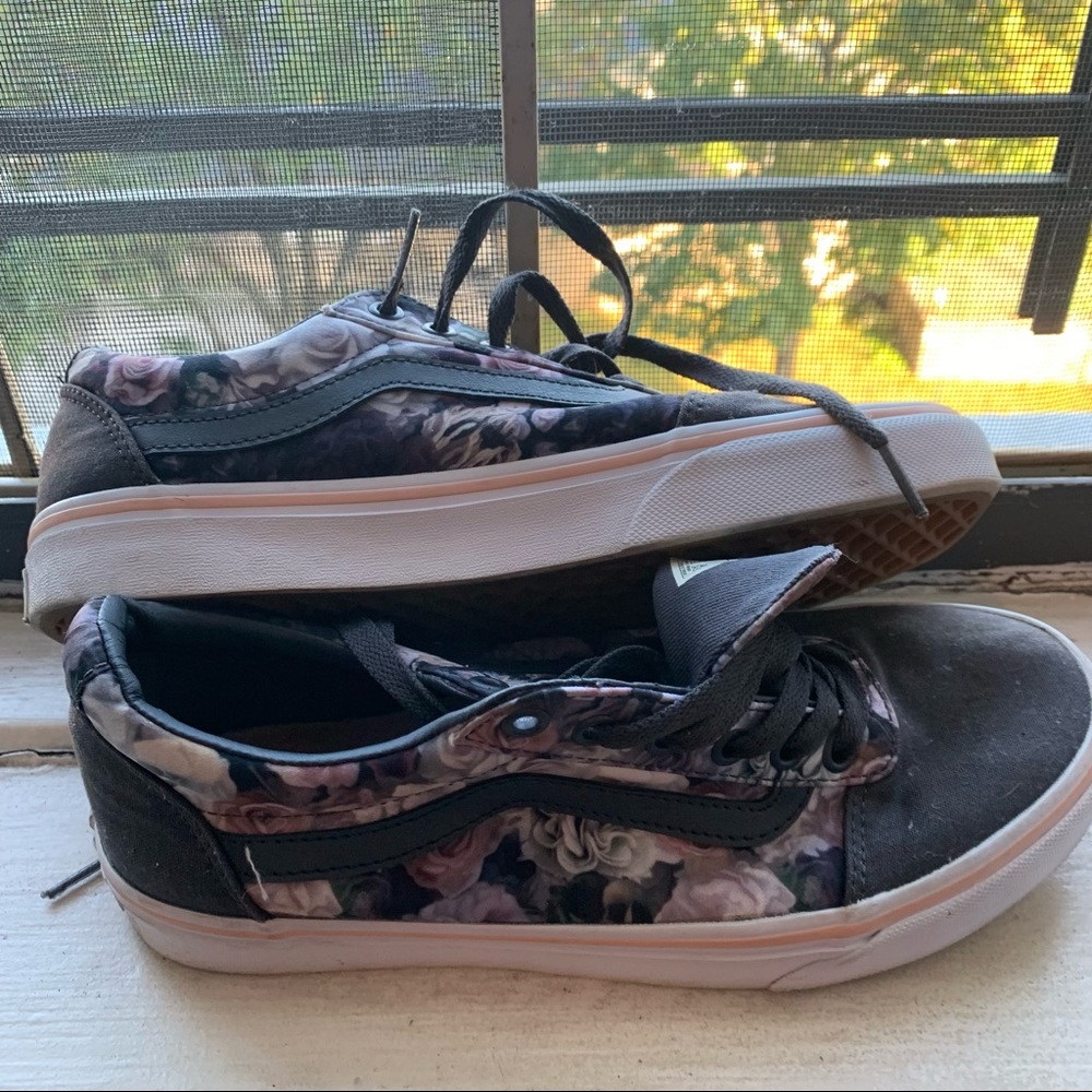 Vans women size 8 floral